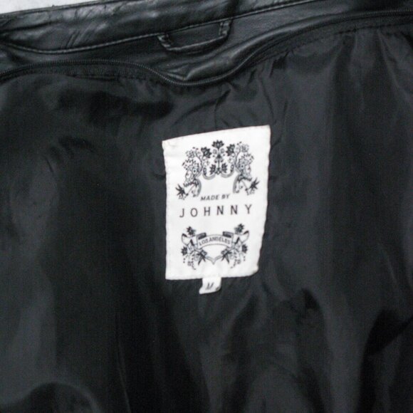 Made by Johnny Los Angeles Black Vegan Moto Jacket Size Medium - Picture 6 of 6